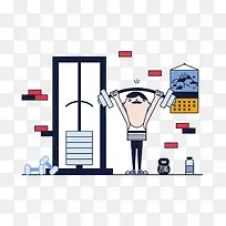 扁平化运动素材-空若网 扁平化运动素材-空若网