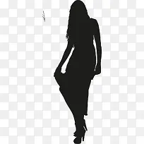 时尚女孩剪影-空若网 时尚女孩剪影-空若网