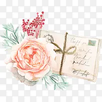 明信片水彩花朵-空若网 明信片水彩花朵-空若网
