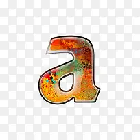 油彩肌理字母a-空若网 油彩肌理字母a-空若网