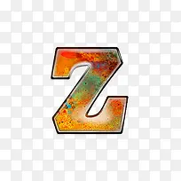 油彩肌理字母z-空若网 油彩肌理字母z-空若网