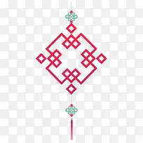 扁平化春节装饰中国结设计-空若网 扁平化春节装饰中国结设计-空若网