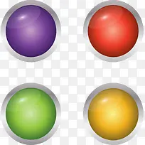 ��ɫԲ��3D��ť-������