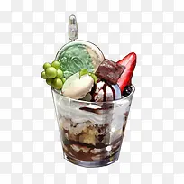 高清手绘各种水果饮品-空若网 高清手绘各种水果饮品-空若网