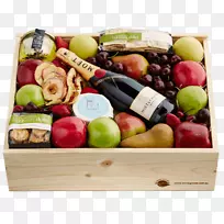 素食菜式礼品篮装满了混合食物的水果。-空若网 素食菜式礼品篮装满了混合食物的水果。-空若网