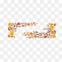 枫叶树枝边框-空若网 枫叶树枝边框-空若网