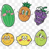 卡通水果表情设计-空若网 卡通水果表情设计-空若网