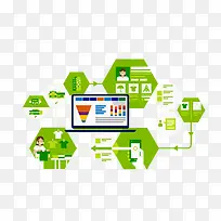 扁平化医疗PPT素材-空若网 扁平化医疗PPT素材-空若网