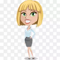 卡通动画商人土坯角色动画师-女商人-空若网 卡通动画商人土坯角色动画师-女商人-空若网