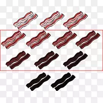 食物字体-培根-空若网 食物字体-培根-空若网