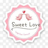 爱情鸟锯齿标签-空若网 爱情鸟锯齿标签-空若网