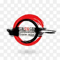 矢量水墨装饰-空若网 矢量水墨装饰-空若网