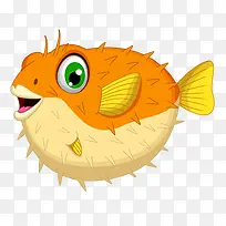橙色胖胖的生气鱼-空若网 橙色胖胖的生气鱼-空若网
