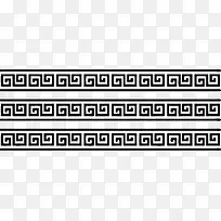 回纹腰线花边边框分割线AI-空若网 回纹腰线花边边框分割线AI-空若网