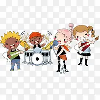 卡通音乐节手绘-空若网 卡通音乐节手绘-空若网