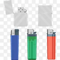 彩色打火机矢量素材-空若网 彩色打火机矢量素材-空若网