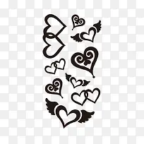 爱心翅膀图案-空若网 爱心翅膀图案-空若网