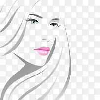 线稿美女插画-空若网 线稿美女插画-空若网