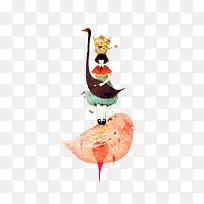 卡通手绘女孩-空若网 卡通手绘女孩-空若网