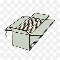 手绘纸箱模型-空若网 手绘纸箱模型-空若网