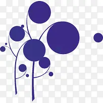 蓝色抽象树木-空若网 蓝色抽象树木-空若网