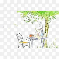 手绘卡通图-空若网 手绘卡通图-空若网