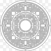 黑白圆对称.机械-空若网 黑白圆对称.机械-空若网