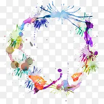 水彩画花环-空若网 水彩画花环-空若网