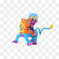 创意立体小人狮子-空若网 创意立体小人狮子-空若网