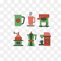 咖啡扁平设计-空若网 咖啡扁平设计-空若网