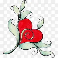 手绘爱心花-空若网 手绘爱心花-空若网