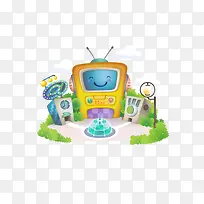 矢量卡通电视-空若网 矢量卡通电视-空若网