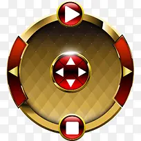 游戏立体炫酷圆形按钮-空若网 游戏立体炫酷圆形按钮-空若网