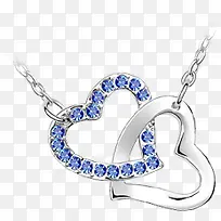蓝宝石爱心吊坠七夕情人节-空若网 蓝宝石爱心吊坠七夕情人节-空若网