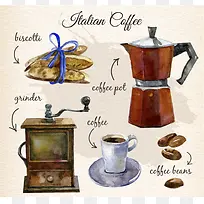 矢量咖啡素材-空若网 矢量咖啡素材-空若网