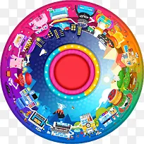 圆盘旋转盘促销标签-空若网 圆盘旋转盘促销标签-空若网