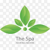 绿色树叶美容院标志-空若网 绿色树叶美容院标志-空若网