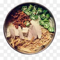 日式金针秋葵凉面-空若网 日式金针秋葵凉面-空若网