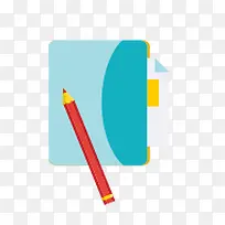 扁平化铅笔笔记本-空若网 扁平化铅笔笔记本-空若网