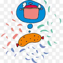 烤香肠png矢量素材-空若网 烤香肠png矢量素材-空若网