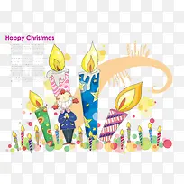 卡通蜡烛插画-空若网 卡通蜡烛插画-空若网