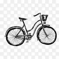 手绘自行车-空若网 手绘自行车-空若网