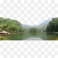 青城山月湖-空若网 青城山月湖-空若网