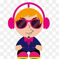 戴耳机的人-空若网 戴耳机的人-空若网