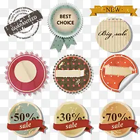 复古标签标贴矢量素材-空若网 复古标签标贴矢量素材-空若网