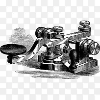 发报机插画图片-空若网 发报机插画图片-空若网