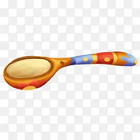 彩色儿童木制汤勺-空若网 彩色儿童木制汤勺-空若网