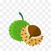 矢量卡通简洁扁平化栗子-空若网 矢量卡通简洁扁平化栗子-空若网