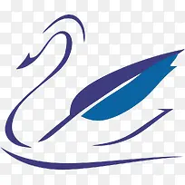 卡通手绘天鹅素材-空若网 卡通手绘天鹅素材-空若网