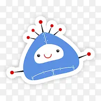 蓝色可爱机器人-空若网 蓝色可爱机器人-空若网